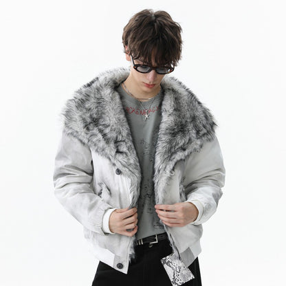 Fake Fur Trim Short Puffer Jacket WN27935