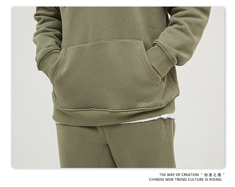 Fleece Lining Oversize Hoodie & Fleece Lining Sweatpants Setup WN9931