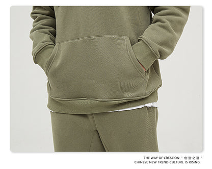 Fleece Lining Oversize Hoodie & Fleece Lining Sweatpants Setup WN9931-K2