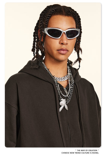 Oversize Zipper Hoodie WN9927