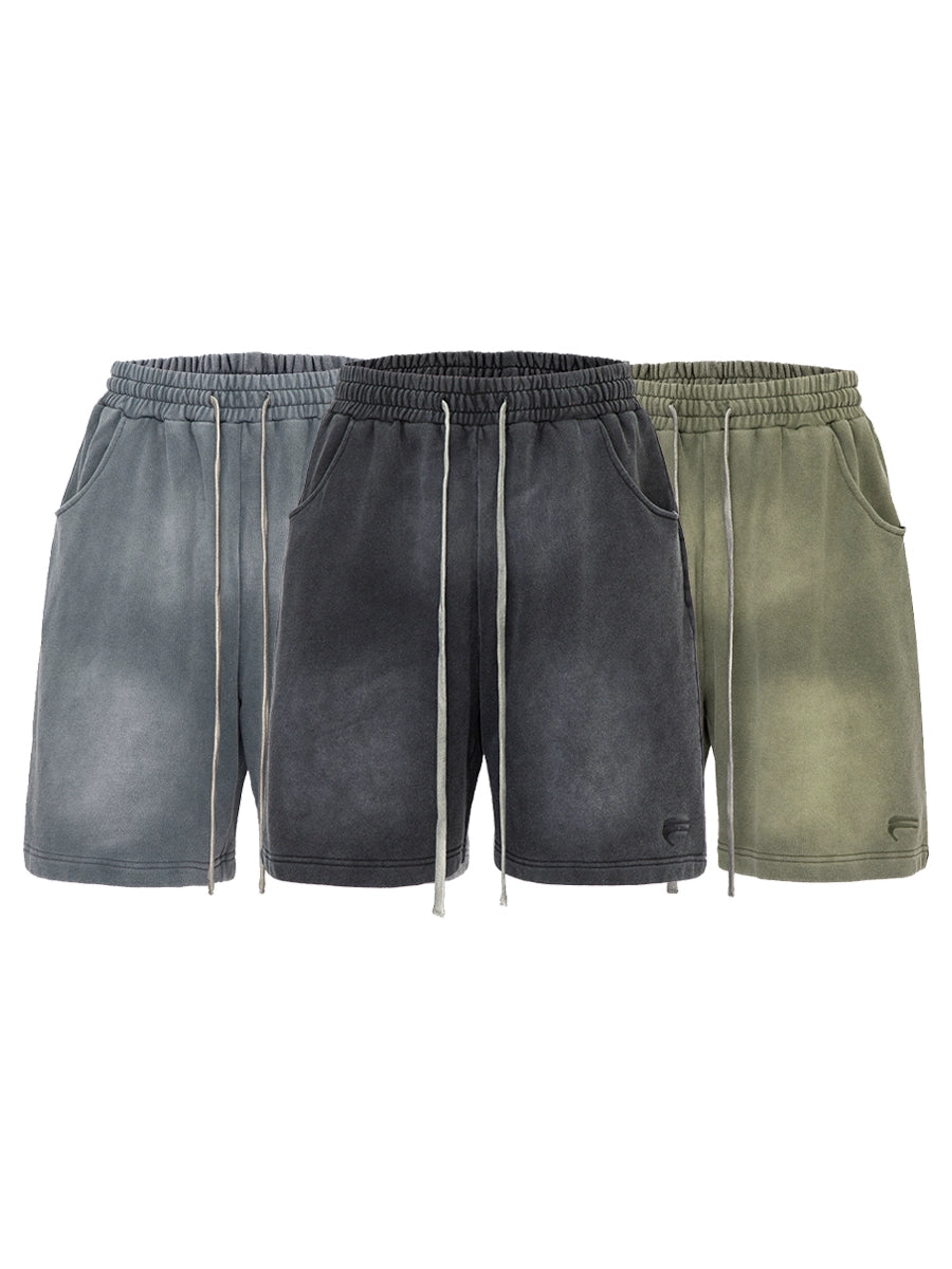 Gradient Washed Terry Cloth Short Pants WN12179