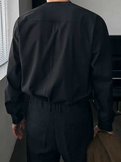 Cotton Simple Oversize Long Sleeve T-Shirt WN20330