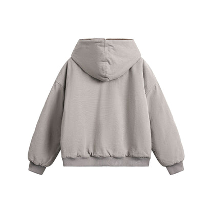 Fur Collar Sherpa-Lining Hooded Padded Jacket WN11363