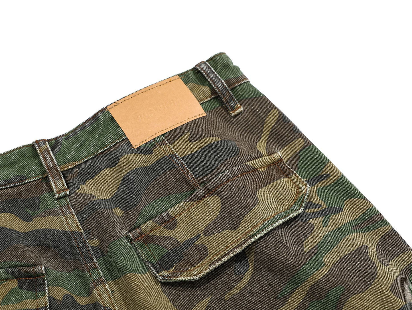 Camouflage Flare Cargo Pants WN12728