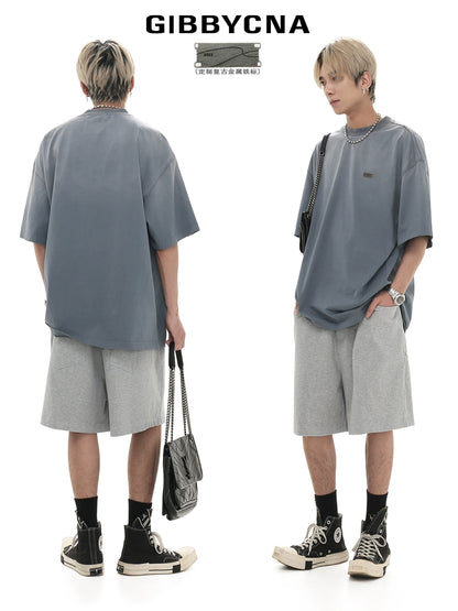 Washed Gradient Oversize Short Sleeve T-Shirt  WN7974