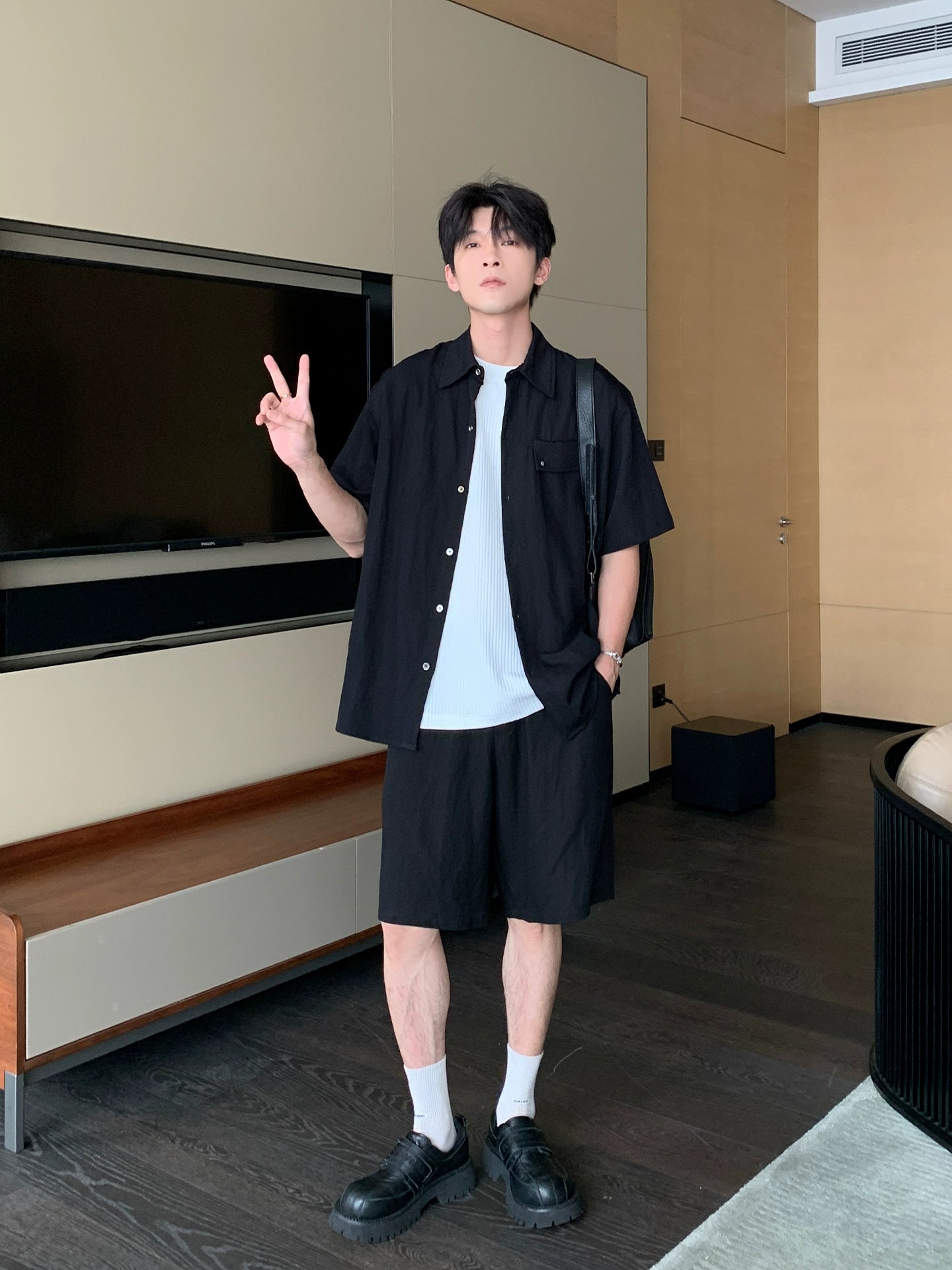 Short Sleeve Shirt & Half Pants Setup WN20445