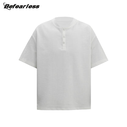 Henley Textured Short Sleeve T-Shirt WN26286