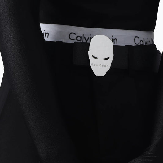 WN23661 BlackClothes Personality Versatile Decorative Metal Devil's Head Punk Style Black Belt WN23661