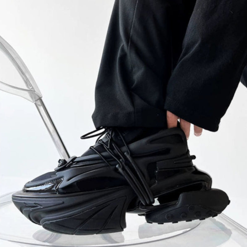 Striking lace Design Chunky Sole Shoes WN19168