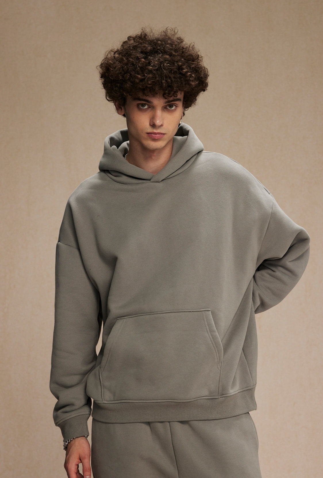 Oversize Plain Hoodie WN9968