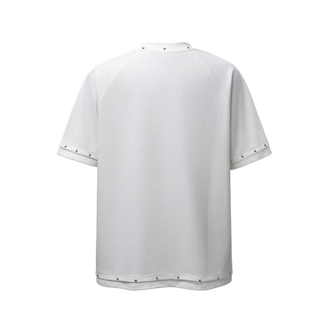 Studs Raglan Short Sleeve T-Shirt WN25505