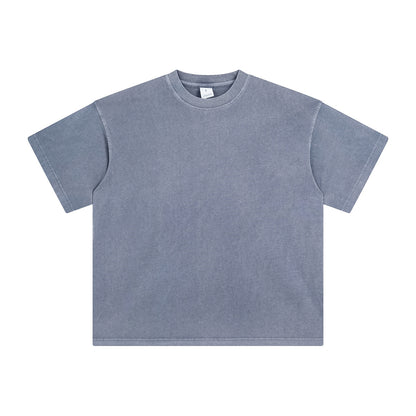 Oversize Washed Short-sleeve-T-shirt & Washed Short Sweatpants Setup WN6633