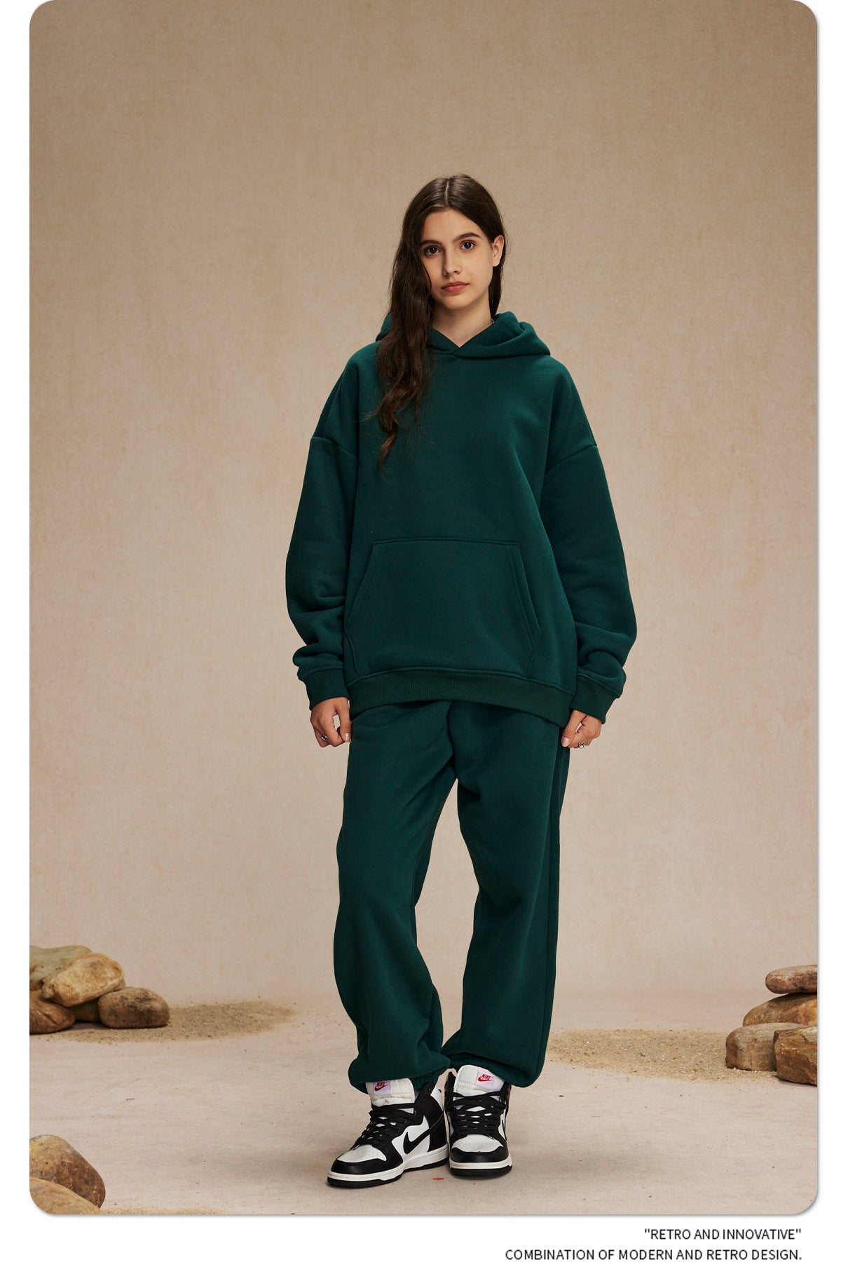 Oversize Plain Hoodie WN9968