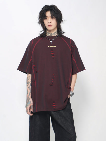 Oversize Damage Short Sleeve T-Shirt WN24429