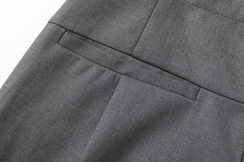 Drape Silhouette Pleats Wide Leg Trousers WN16165