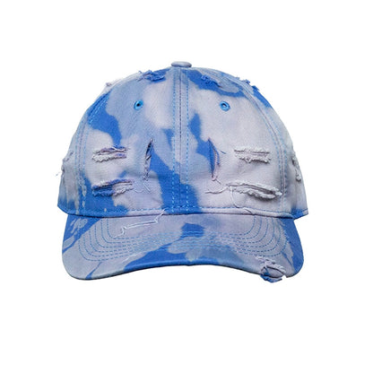 Tie-Dye Damage Deep Curved-Brim Cap WN21145