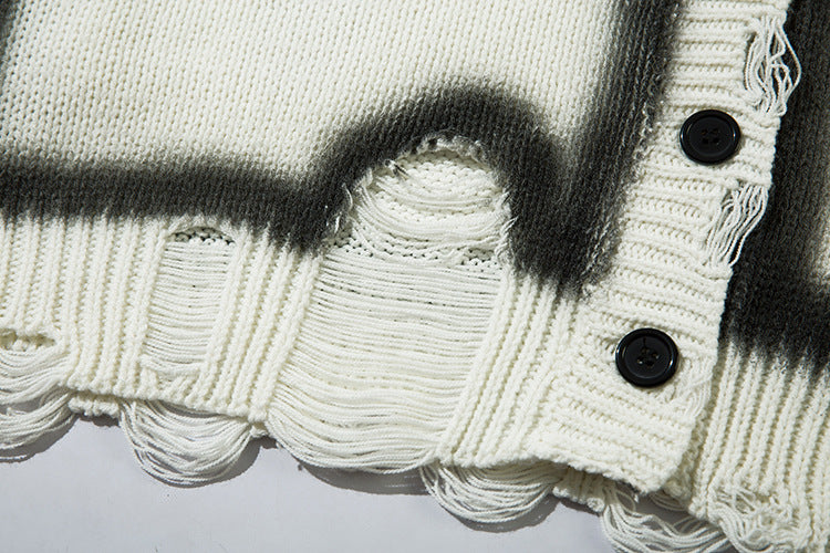 Zebra Print Oversize Knit Sweater WN11414