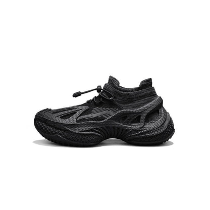High-Top Hollow Out Chunky Sole Slip-On Sneakers WN23484