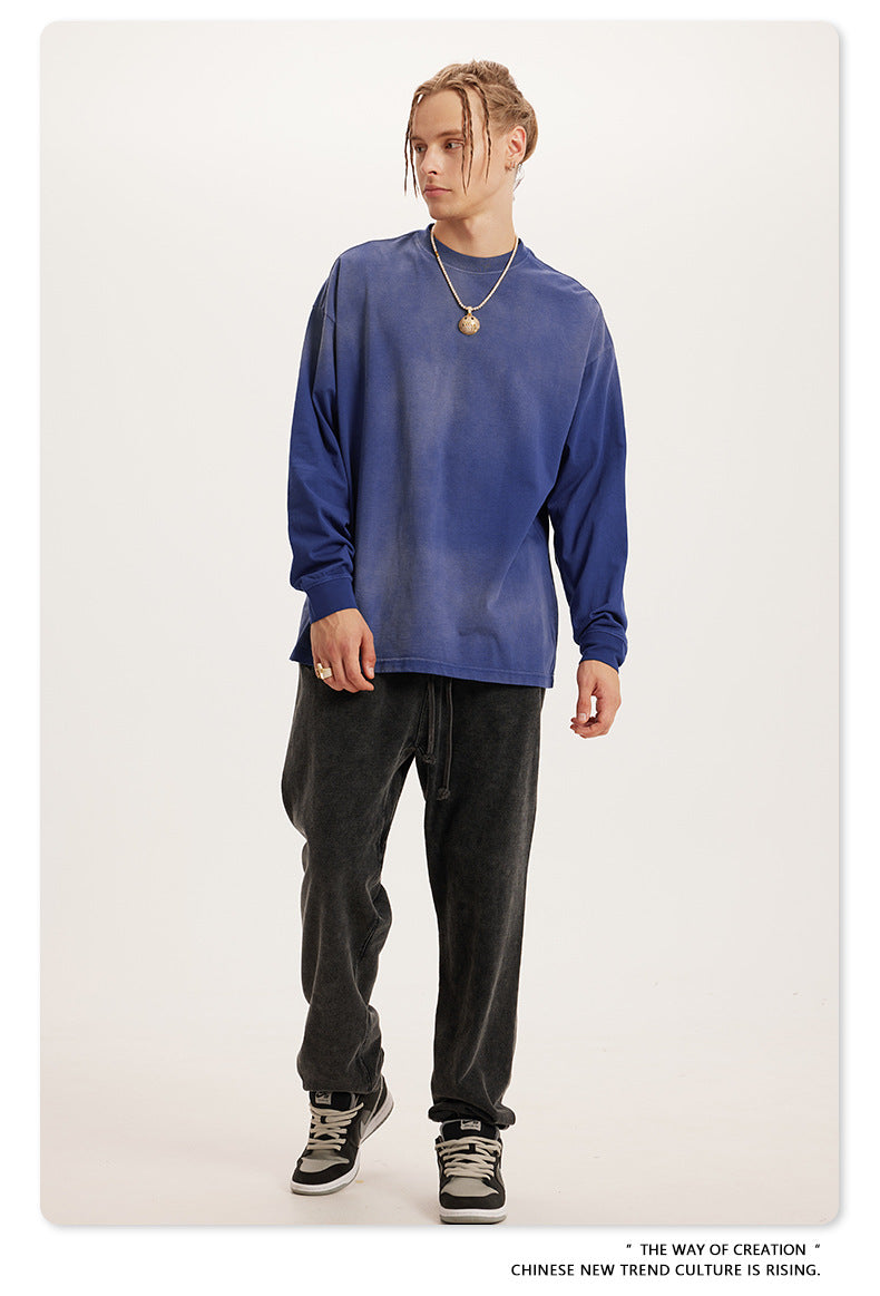 Oversize Washed Long-sleeve t-shirt WN6051