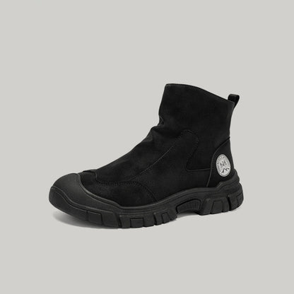 Side Zipper Workwear High-Top Boots WN23419