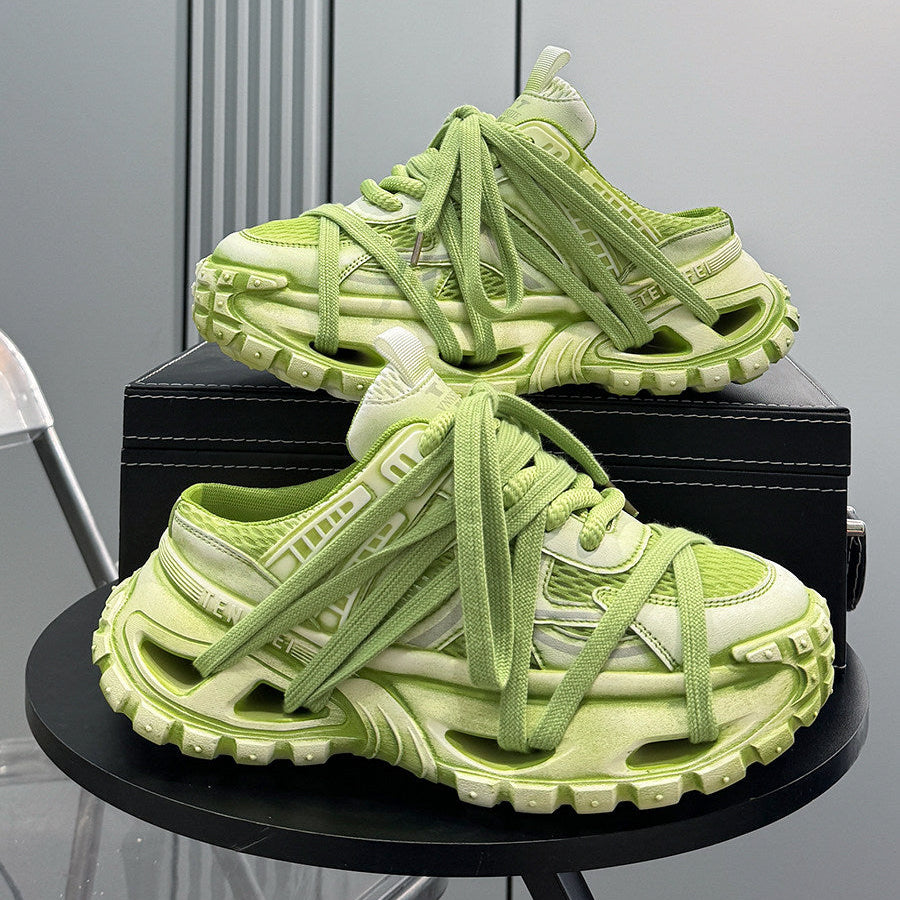 Chunky Platform Breathable Mules WN24781