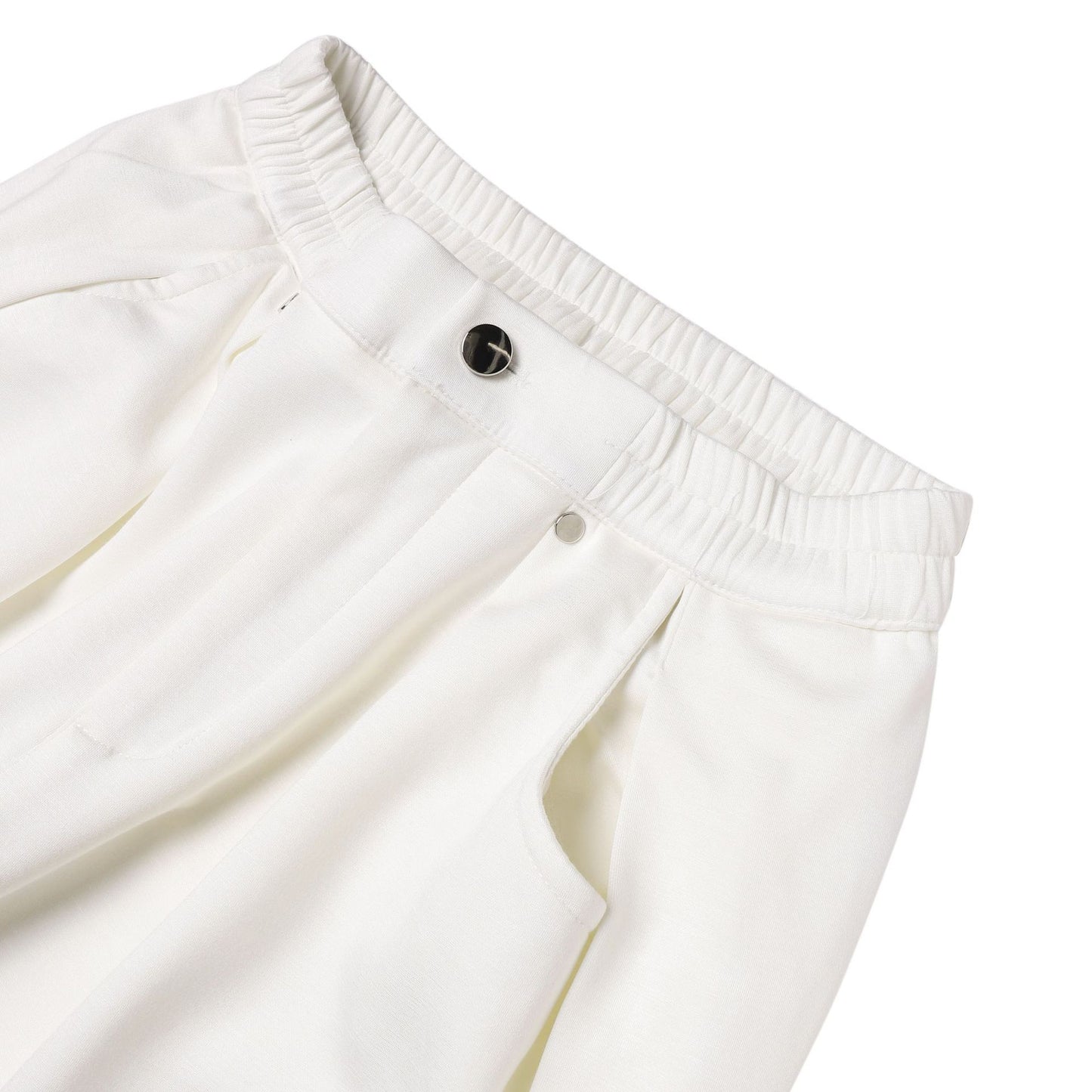 Pleats Draped Straight Sweatpants WN25822