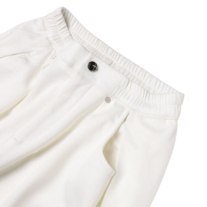 Pleats Draped Straight Sweatpants WN25822