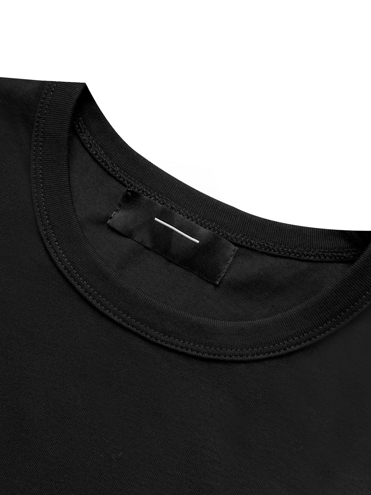 Cuff Embroidery Regular Shoulder Short Sleeve T-Shirt WN27076