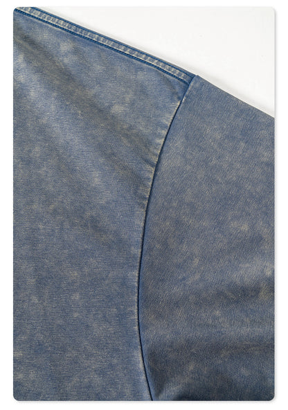 Washed Oversize Short-sleeve T-shirt WN6455