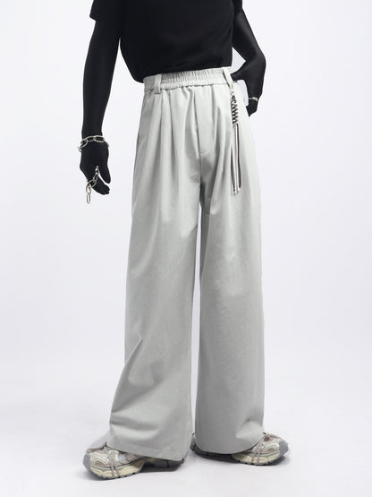 Seam Design Vest & Wide Leg Trousers Setup WN23669