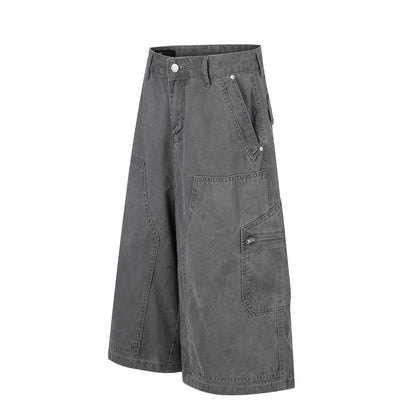 Washed Cargo Half Pants WN25488