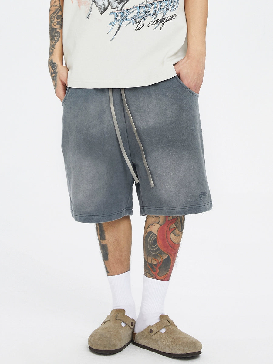 Gradient Washed Terry Cloth Short Pants WN12179