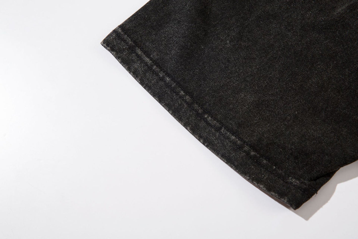 Embroidery Heavy Washed Oversize Short Sleeve T-Shirt WN16126