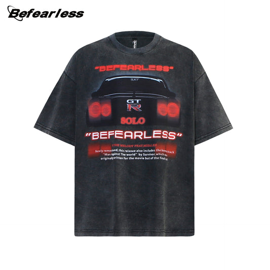Graphic Letter Print Short Sleeve T-Shirt WN26179