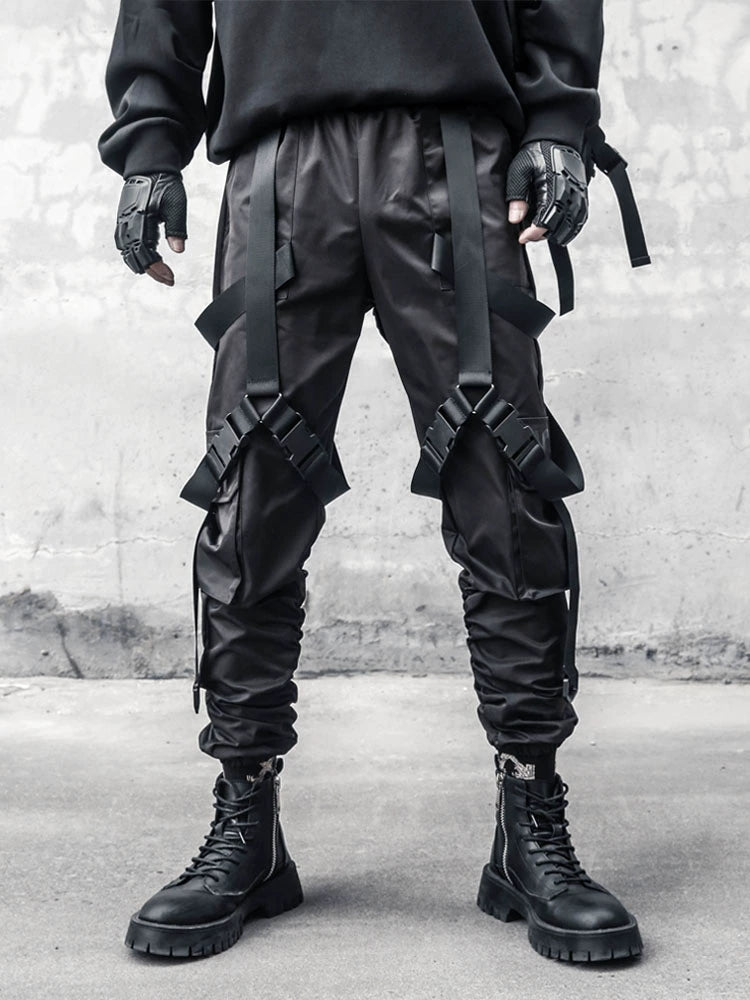 Strap Cuffed Cargo Straight Pants WN22301