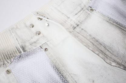 Damage Baggy Half Denim Jeans WN25584