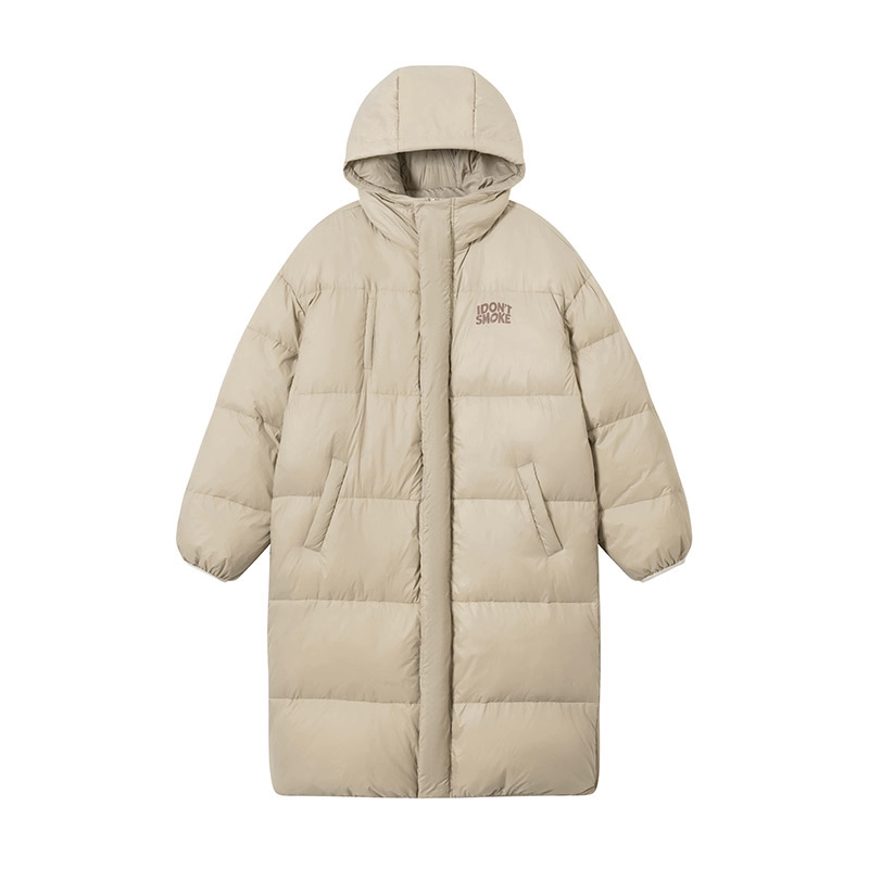 White Duck Down Mid-Length Puffer Jacket WN10151