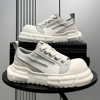 Panel Platform Chunky Sole Sneakers WN24715