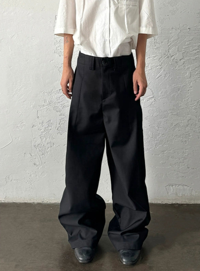 Pleats Wide Leg Trousers WN20009