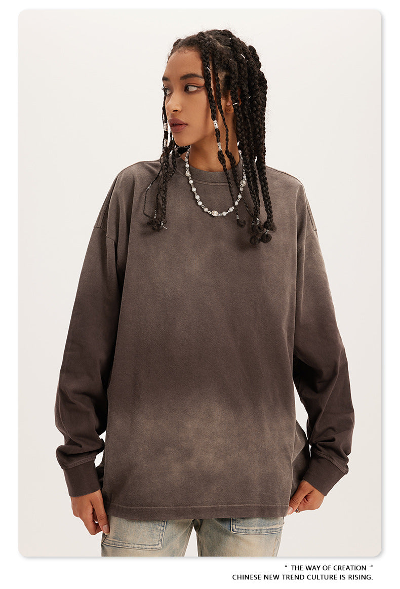 Oversize Washed Long-sleeve t-shirt WN6051