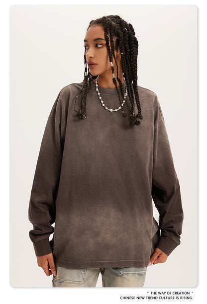 Oversize Washed Long-sleeve t-shirt WN6051