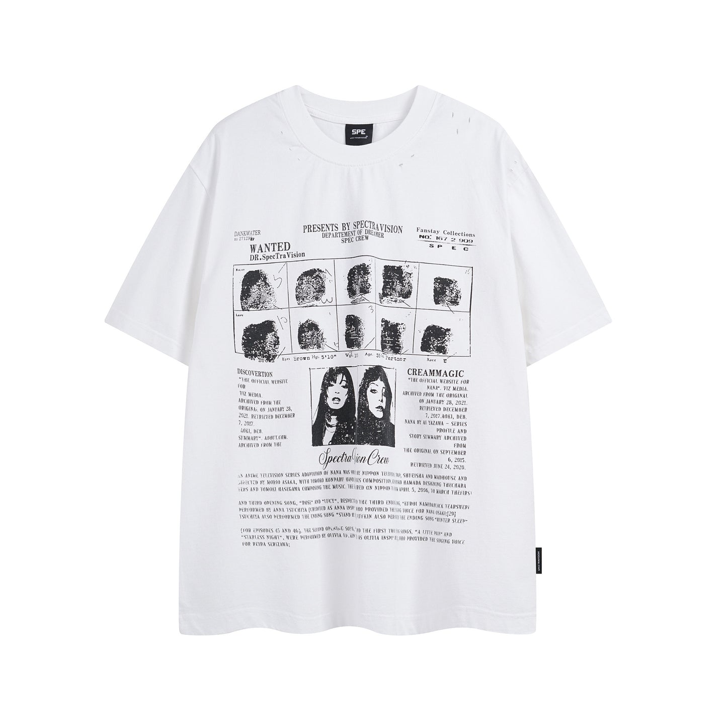 Washed Letter Print Short Sleeve T-Shirt WN25751