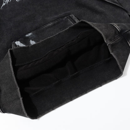 Heavyweight Washed Fleece Lining Pullover Hoodie WN25682