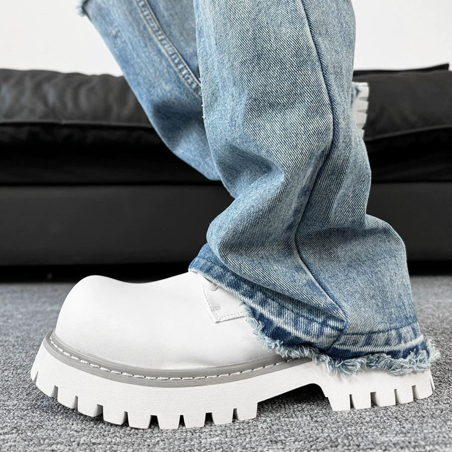 Round Toe Derby Chunky Sol Shoes WN19173