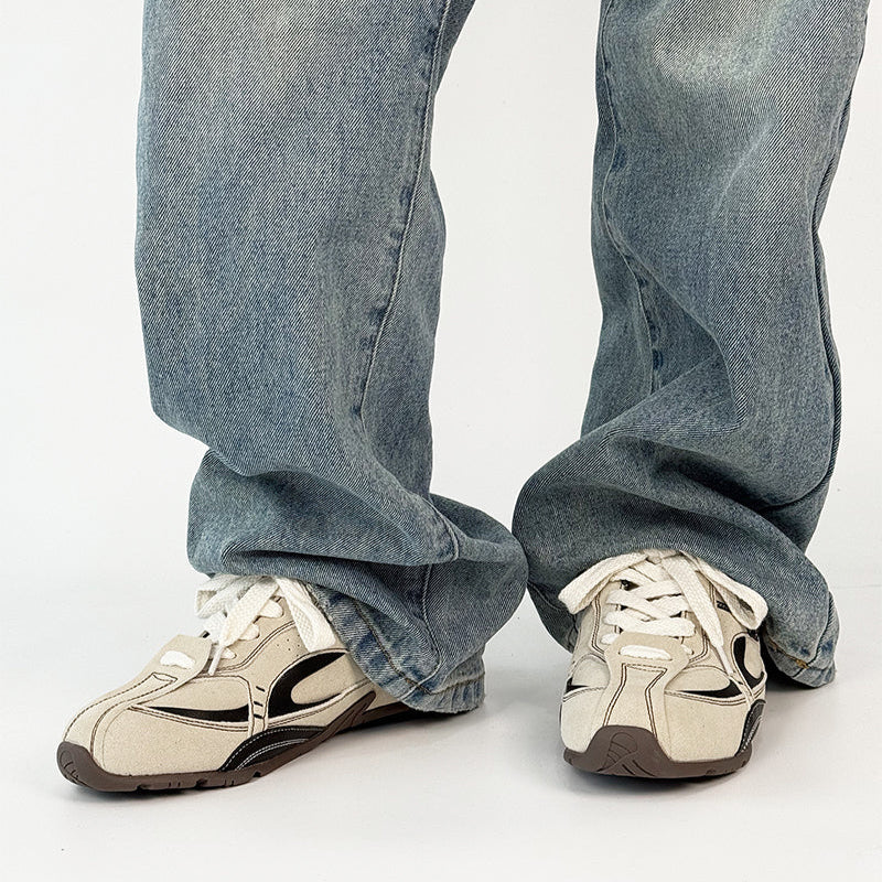 Thin Sole Lightweight Mesh Design Sneakers WN19167