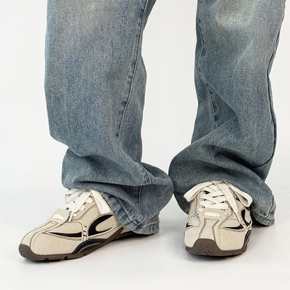 Thin Sole Lightweight Mesh Design Sneakers WN19167