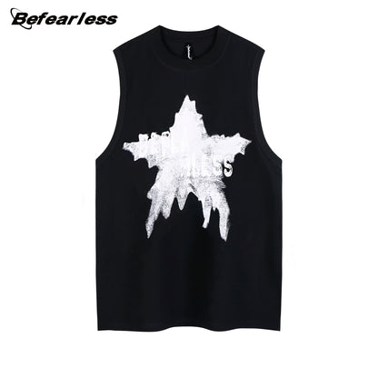 Graffiti Letter Sleeveless T-Shirt WN26222