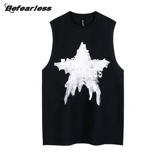 Graffiti Letter Sleeveless T-Shirt WN26222
