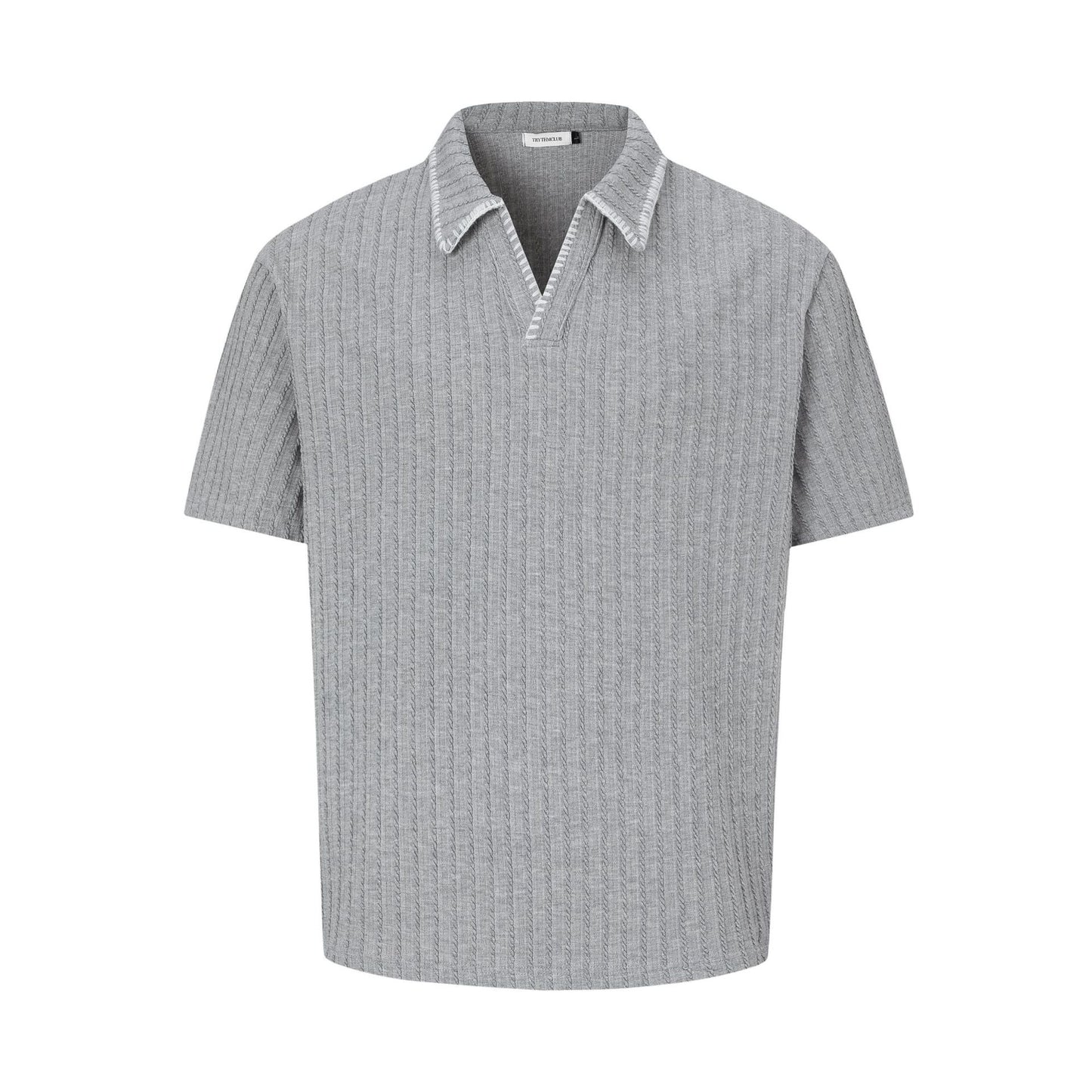 Polo Collar Oversize Short Sleeve Polo Shirt WN26164