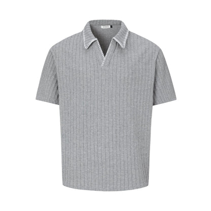 Polo Collar Oversize Short Sleeve Polo Shirt WN26164